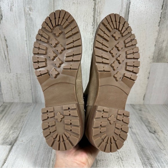 New Steve Madden Leopold Suede Leather Boot in Oatmeal #752 - Picture 7 of 12